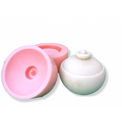 Round Storage Container Silicone Mold / Mould with Lid / Jewelry Earri
