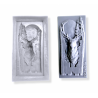 deer head home  door decoration  resin clay craft tool frame  pattern