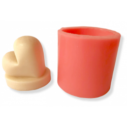 valentine 3D Heart Shaped Candle Mold Silicone Love Heart Mold DIY  Ca