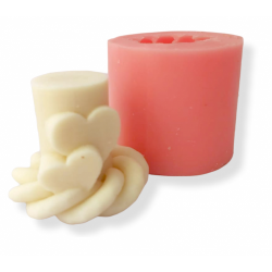 3D Heart pair valentine Candle Mold Candle Making Tool Handmade candle