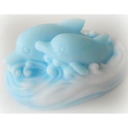 DOLPHIN SILICONE MOLD making soap bar moUld sea creature plaster clay