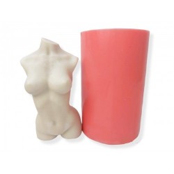 Female torso 3D silicone mold, candle mould, soap, resin, Goddess, nak
