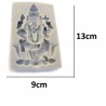 Lord Ganesha Idol Sitting on Lotus Flower god Silicone Mold