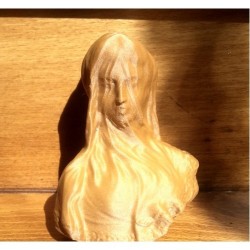 The Veiled Lady Candle, Maiden Bride, Mother Mary, Soy Wax Sculpture