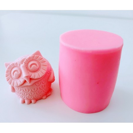 Owl 3d bird 3 sizes Mold Xmas Soap Candle Resin Craft Mould New Year G