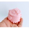 Owl 3d bird 3 sizes Mold Xmas Soap Candle Resin Craft Mould New Year G