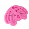 Wild Flower and Leaf Fondant Mold Rose Leaves Silicone Leaves Branch