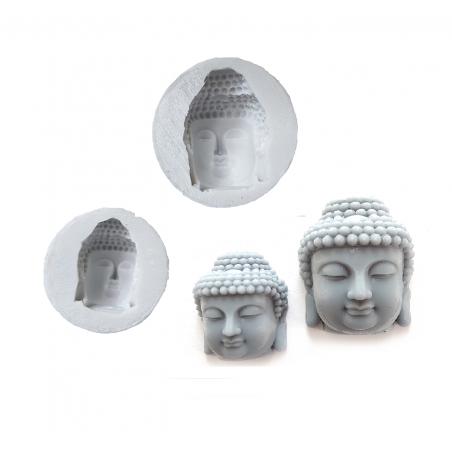 Buddha heads silicone mold resin buddhism Form universe spiritual god