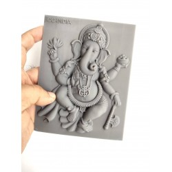 Ganapati Shri Ganesh God Hindu Bhagwan pattern silicone mold
