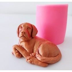 Cute Dog Silicone Molds Chocolate Fondant Molds ,3D Puppy Dog Soap Mol
