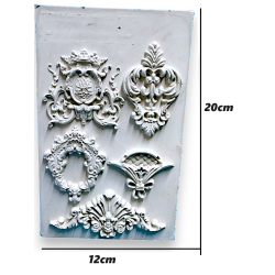 Baroque Mould, Furniture &amp; Craft Decoration Resin Cement Home Offi