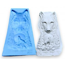 Wilderness wolf 2 Silicone Mould for cake toppers, fondant, chocolate,