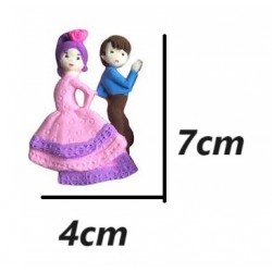 Dancing Boy and Girl Valentine Couple Fondant Cake Decorating Mould