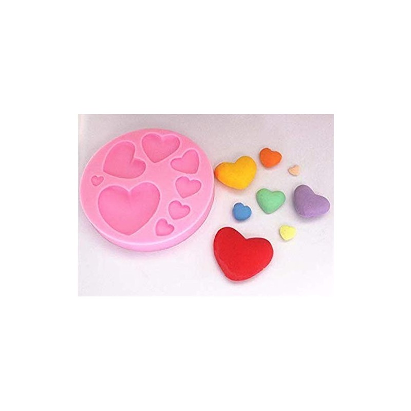 Mold Tray 8-Cavity Different Sizes Love Heart Shape Suitable for Fonda