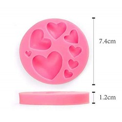 Mold Tray 8-Cavity Different Sizes Love Heart Shape Suitable for Fonda