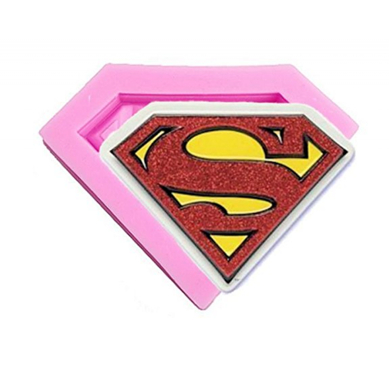 2d Superman Silicone Fondant Mold Cupcake Chocolate Candy Cake Decorat