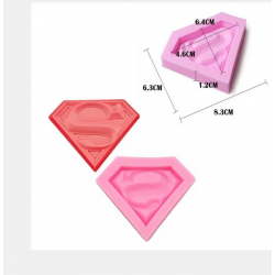2d Superman Silicone Fondant Mold Cupcake Chocolate Candy Cake Decorat