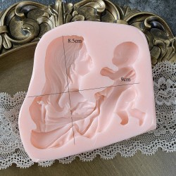 Mother and Baby Silicone Mould Cake Mold Fondant molds Cake Decorating