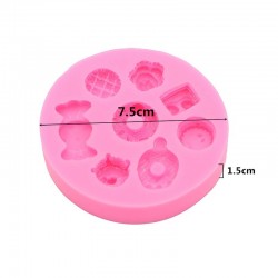 Candy Cookies Silicone Mold Set Crafting Tool Projects Epoxy Fondant P