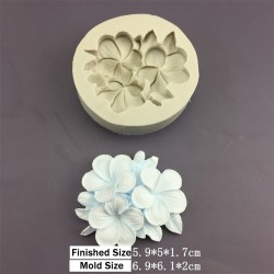 Flower Frangipani Gardenia Silicone Sugarcraft Mold Resin Tools Cupcak