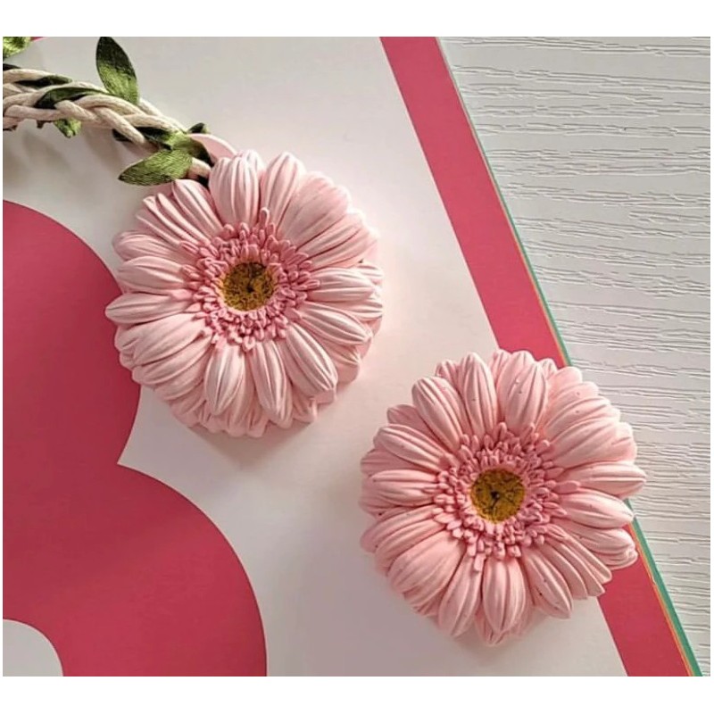 3D Sunflower Rose Candle Mold Silicone Soap Gypsum Aromatherapy DIY Ba