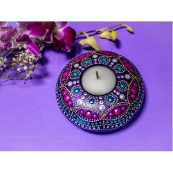 Tealight holder silicone mold for dotting pattern flexible candle