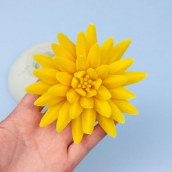 3D Lotus Beautiful flower  fondant chocolate  cake  candle silicone mo