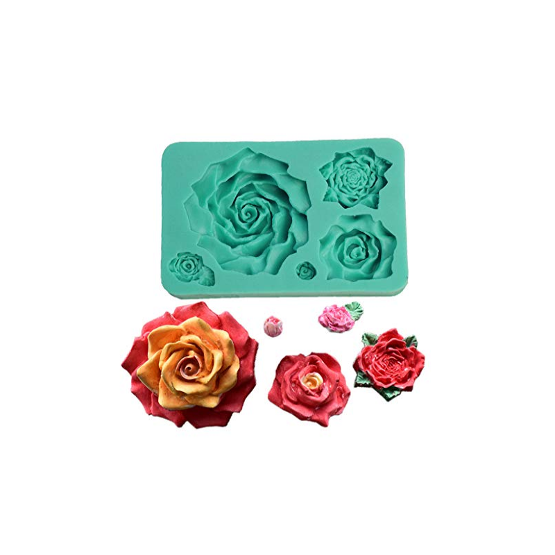 rose Flower Silicone Soap Mold - cavities - Flower soap mold silicone