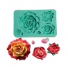 rose Flower Silicone Soap Mold - cavities - Flower soap mold silicone