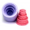 Three-Level 3D Cake-Shaped Silicone Mold, Kitchen Utensil for Making F