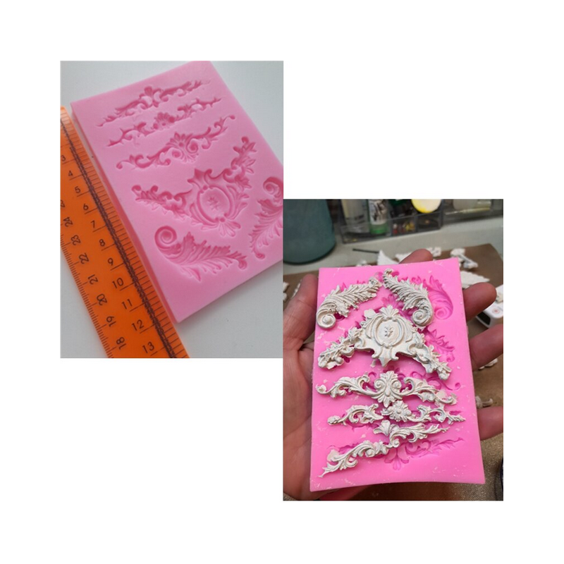 Sugarcraft Molds Polymer Clay Cake Border MolD