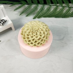 Dahlia Flowers Soap Molds Gypsum Chocolate Candle Candy Mold Mold Sili