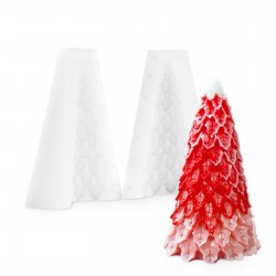Christmas Tree Candle Mold 3D Silicone Mould Pine Shape Decoration DIY