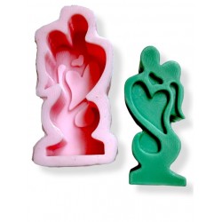 Lovers 3D Silicone Mold, Candle Mould, Love, Heart, Resin, kiss, Hug,