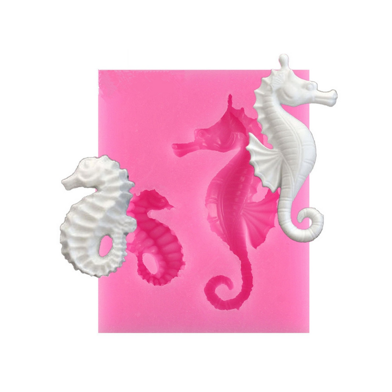 seahorse mould silicone mold Cake Fondant tool Decorating DIY Kitchen