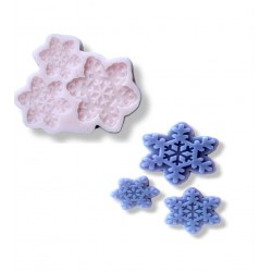 Snowflake Mold Christmas Snowflake Silicone Mold Mould Resin Clay Fond