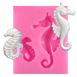 seahorse mould silicone mold Cake Fondant tool Decorating DIY Kitchen