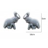 Cute Elephant Pair Silicone Mold for Fondant Cement Resin Chocolate Cr