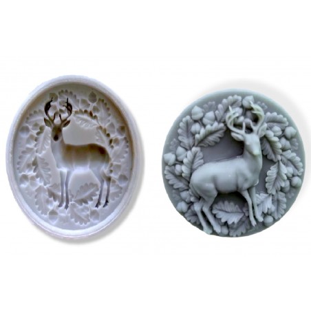 Animal Deer, Forest, Trees, Grass,Christmas Silicone Fondant sugarcraf