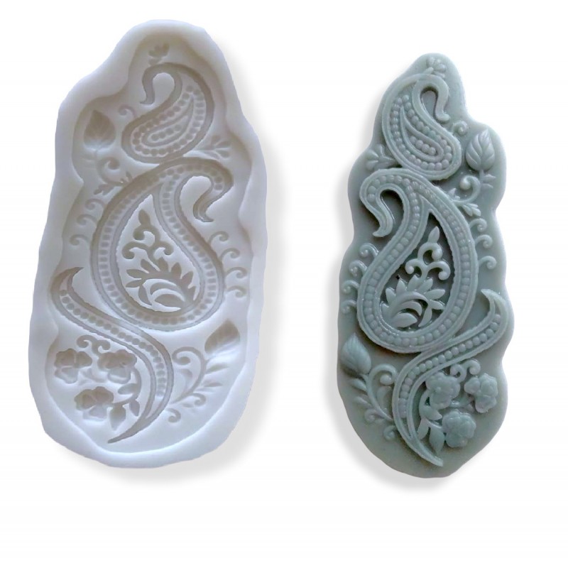 lace Mold, Silicone Mold for Fondant, border pattern  Baroque Style,