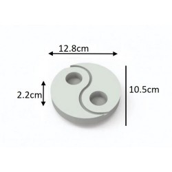 Yin yang Candle Holder Silicon Mold, Yin yang Candle Holder Making, Yi