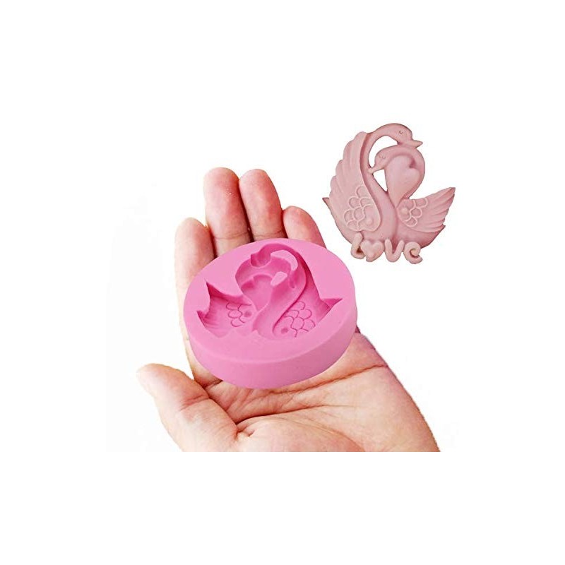 valentine Swan couple shape DIY Silicone Mold Sugarcraft dessert Candy