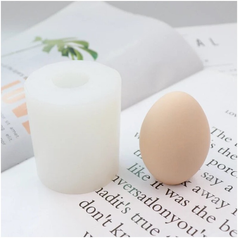 Egg Candle Silicone Mold-Egg Candle Making -Oval - Shaped Plaster -DIY