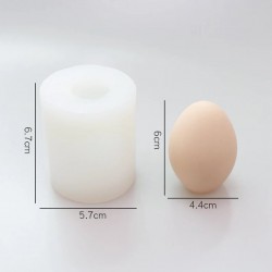 Egg Candle Silicone Mold-Egg Candle Making -Oval - Shaped Plaster -DIY