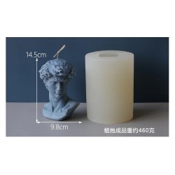 Large Size david Statue Candle Moulds Men David Mold Silicone Mold Soa