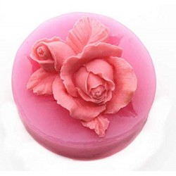 3D Rose Cake Mold Chocolate Hand Made Craft soap Silicone Mold