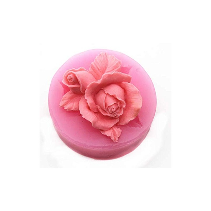 3D Rose Cake Mold Chocolate Hand Made Craft soap Silicone Mold