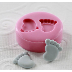 Very Very Tinny ( 12mm)Mini Feet/Foot Silicone Fondant Mold For Cake D