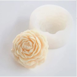 Large Peony Flower Candle Silicone Mould,3D Flower Chocolate, Rose Mol