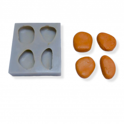 stone chocolate natural flat river river pebbles silicone mold